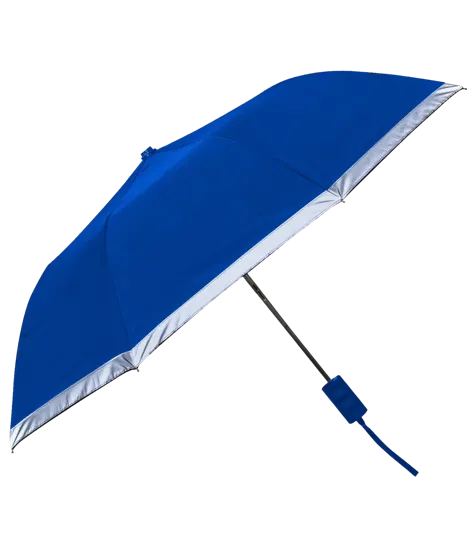 Patina Folding Umbrella with Reflective Border — view 5