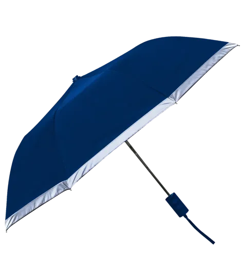 Patina Folding Umbrella with Reflective Border — view 2