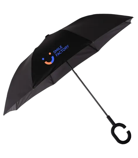 The Rage Folding Umbrella with C-Shaped Handle, 42-Inch Arc — view 3