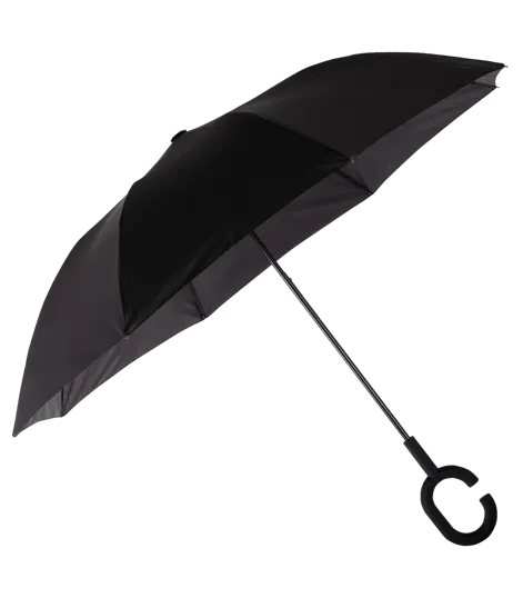 The Rage Folding Umbrella with C-Shaped Handle, 42-Inch Arc