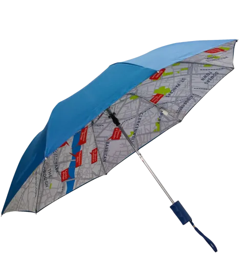 Double Cover Folding Umbrella with Automatic Open