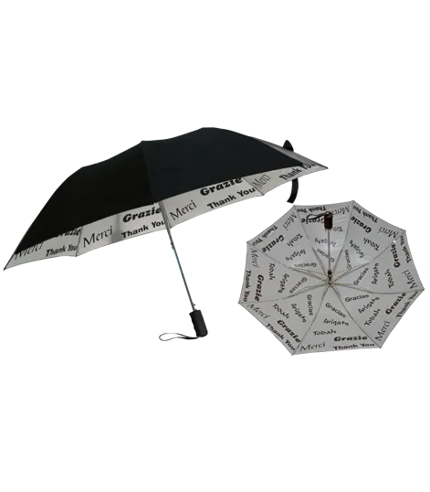 Thank You Folding Umbrella, 48-Inch Arc