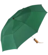 The Zephyr Vented Folding Umbrella with Wood Handle — view 3