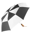 The Zephyr Vented Folding Umbrella with Wood Handle — view 2