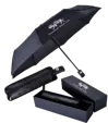 Luxe Mini Folding Gift Umbrella with Vegan Leather Sleeve — view 3