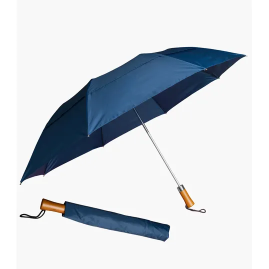 The Icon Folding Umbrella with Wood Handle — view 3