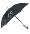 The Doorman 60" Arc Nylon Umbrella with Wood Hook Handle — view 2