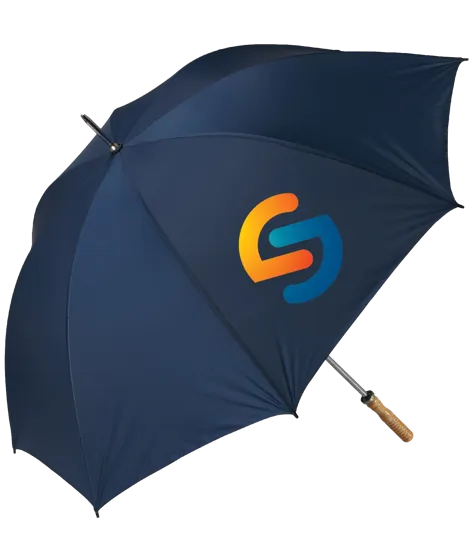 The Booster 60-Inch Arc Golf Umbrella with Wood Handle — view 9