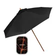 9-Foot Wooden Market Umbrella with Olefin Cover