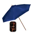 9-Foot Wooden Market Umbrella with Olefin Cover — view 2