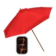 9-Foot Wooden Market Umbrella with Olefin Cover — view 3