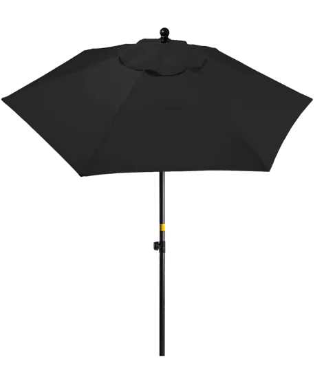 7' Steel Market Umbrella with UV-Treated Polyester Cover