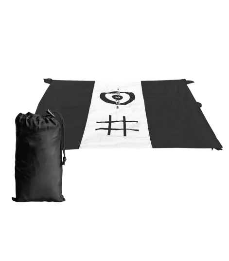 Sand Free Game Beach Blanket with Tic-Tac-Toe and Target Games