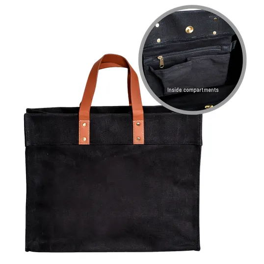 The Chadwick Tote Bag, 24 oz. Cotton Canvas Box Tote