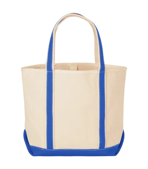 Sailway Medium Canvas Tote Bag with Accent Color — view 3