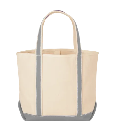 Sailway Medium Canvas Tote Bag with Accent Color