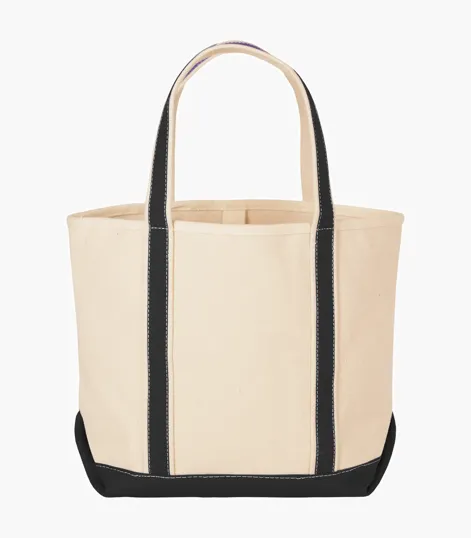 Sailway Medium Canvas Tote Bag with Accent Color — view 4