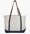Sailway Medium Canvas Tote Bag with Accent Color — view 2