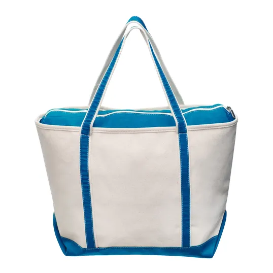 Sailway Large Zippered Canvas Tote Bag — view 2