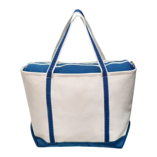 Sailway Large Zippered Canvas Tote Bag — view 7
