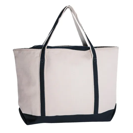 Sailway Large Zippered Canvas Tote Bag — view 5