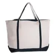 Sailway Large Zippered Canvas Tote Bag — view 5