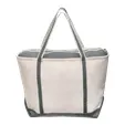 Sailway Large Zippered Canvas Tote Bag — view 3