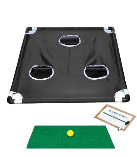 Golf Chipping Game with Foam Balls and Hitting Mat