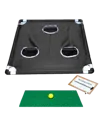 Golf Chipping Game with Foam Balls and Hitting Mat