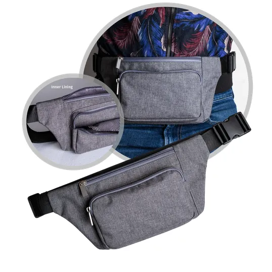 The Hipster Waist Bag, Heathered Polyester Fanny Pack