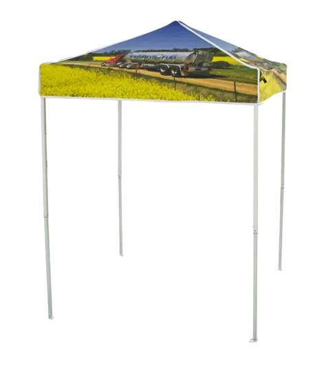 5' x 5' Pop Up Tent with Full Color Sublimated Canopy