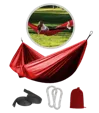 Portable Lightweight Hammock with Elastic Straps and Carabiners