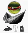 Portable Lightweight Hammock with Elastic Straps and Carabiners — view 3
