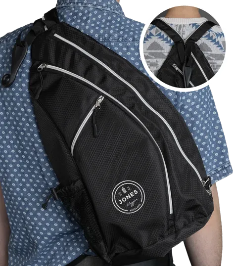 Pickleball Sling Bag with RPET Fabric and Adjustable Strap — view 2