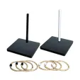 Ring Toss Game with 2 Wooden Bases and 2 Sets of Rings