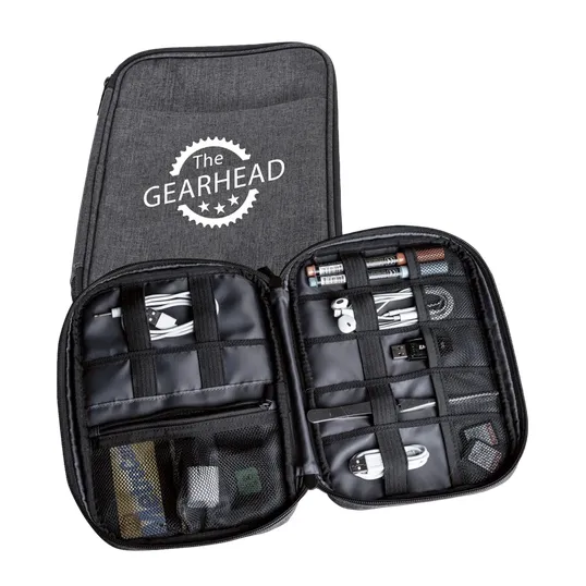 Zippered Tech Organizer Carrying Case