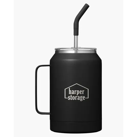 Maverick 32 oz. Insulated Stainless Steel Mug with Straw — view 7
