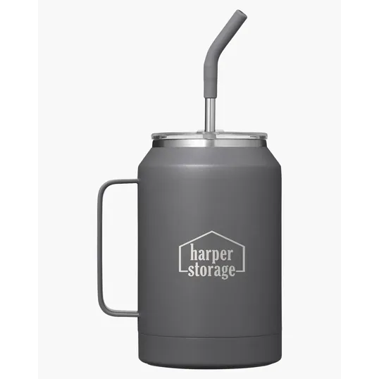 Maverick 32 oz. Insulated Stainless Steel Mug with Straw — view 9
