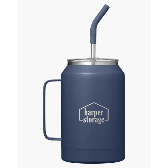 Maverick 32 oz. Insulated Stainless Steel Mug with Straw — view 11