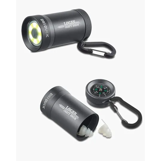 Storage COB Flashlight With Earplugs and Compass — view 3