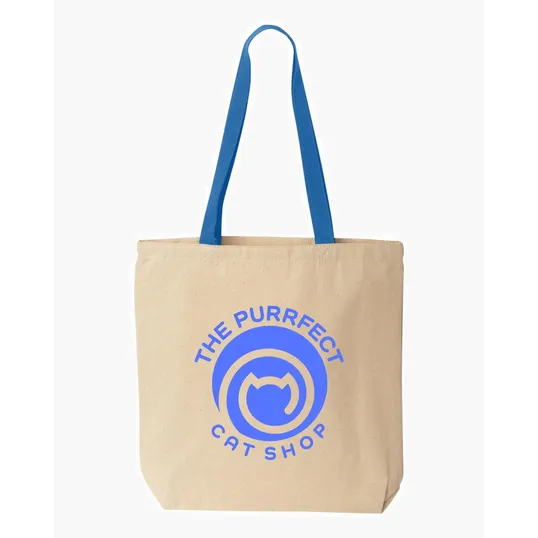 Liberty Bags Natural Tote with Contrast-Color Handles — view 2