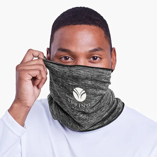 Heathered Multifunctional Neck Gaiter and Bandana — view 4