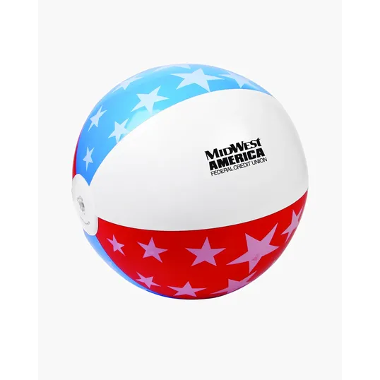 16" Patriotic Inflatable Beach Ball — view 2