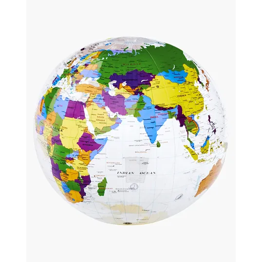 16" World Globe Beach Ball — view 2