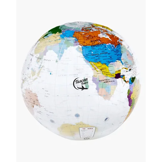 16" World Globe Beach Ball — view 3