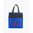 Two-Tone Flat Top Insulated Non-Woven Shopping Tote Bag — view 4