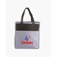 Two-Tone Flat Top Insulated Non-Woven Shopping Tote Bag — view 5