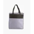 Two-Tone Flat Top Insulated Non-Woven Shopping Tote Bag — view 2