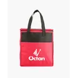 Two-Tone Flat Top Insulated Non-Woven Shopping Tote Bag — view 6