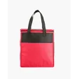 Two-Tone Flat Top Insulated Non-Woven Shopping Tote Bag — view 3